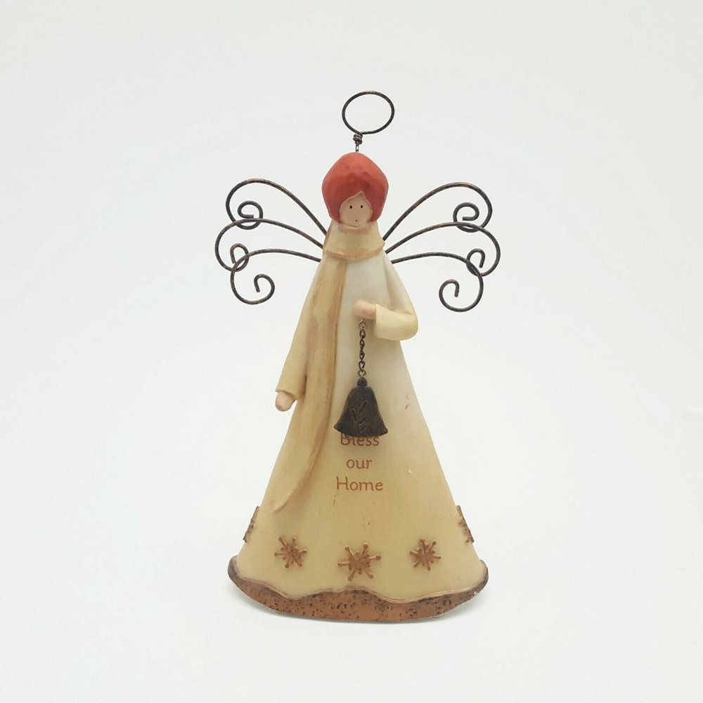 Russ Berrie & Co. Glitter & Gold…”Bless Our Home” Angel